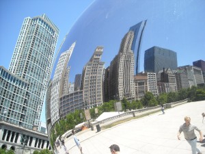 Cloud Gate by Anish Kapoor, Chicago, photo by Sarah Leavitt